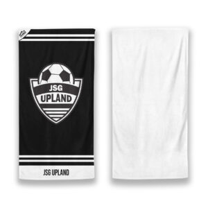 Personalisierbar - Handtuch - schwarz und weiß